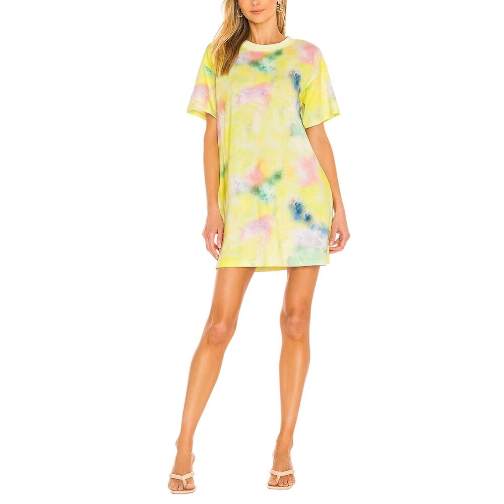 Alice + Olivia Boxy Beachside Tie Dye Garner T Shirt Dress Size M